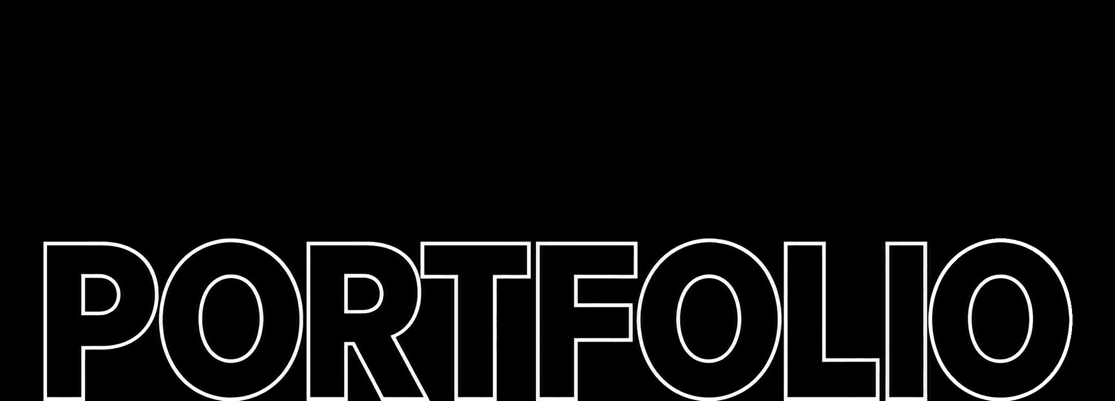 Minimalist Portfolio Outline Banner